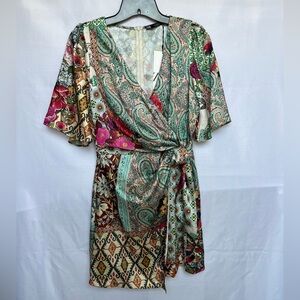 Zara Multicolor Wrap Dress